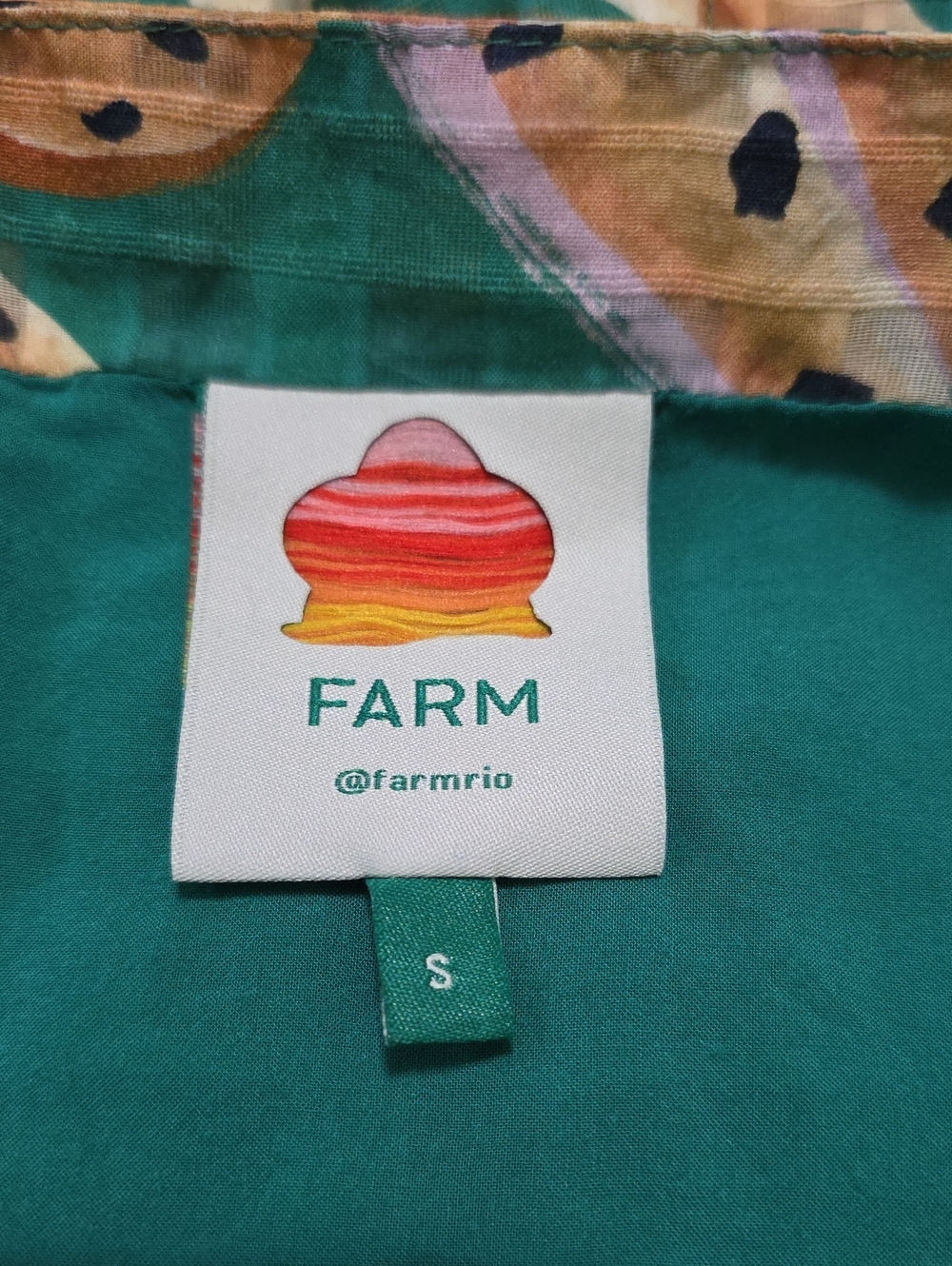 Farm Rio Raining Bananas Mini Dress Size Small - Picture 5 of 5